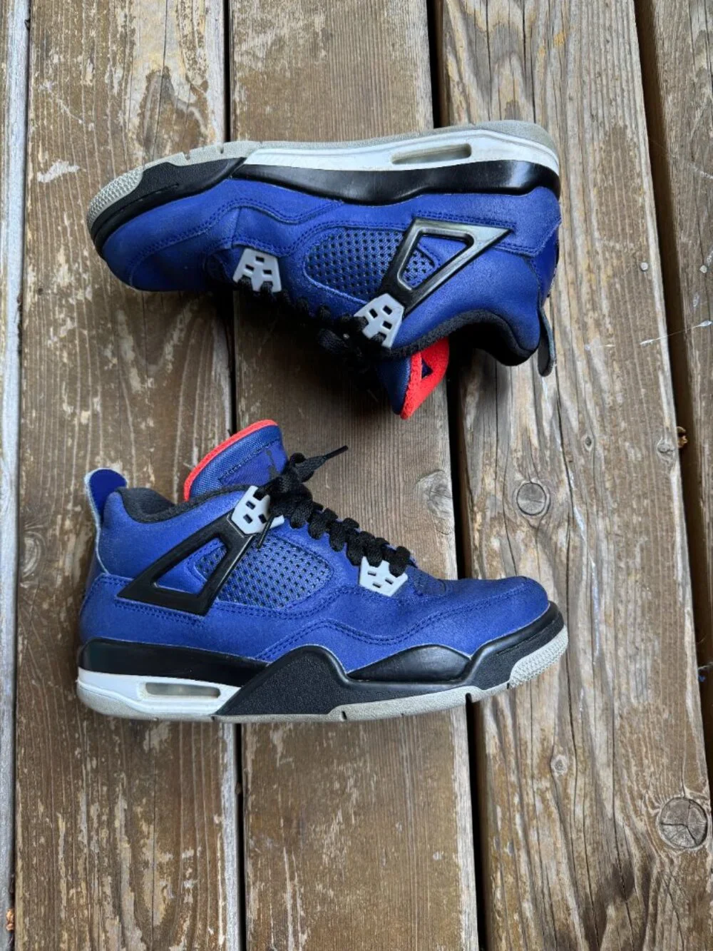 Nike Air Jordan 4 Winter Loyal Blue Jordan 4 #CQ9597-401 in Youth 5.5
